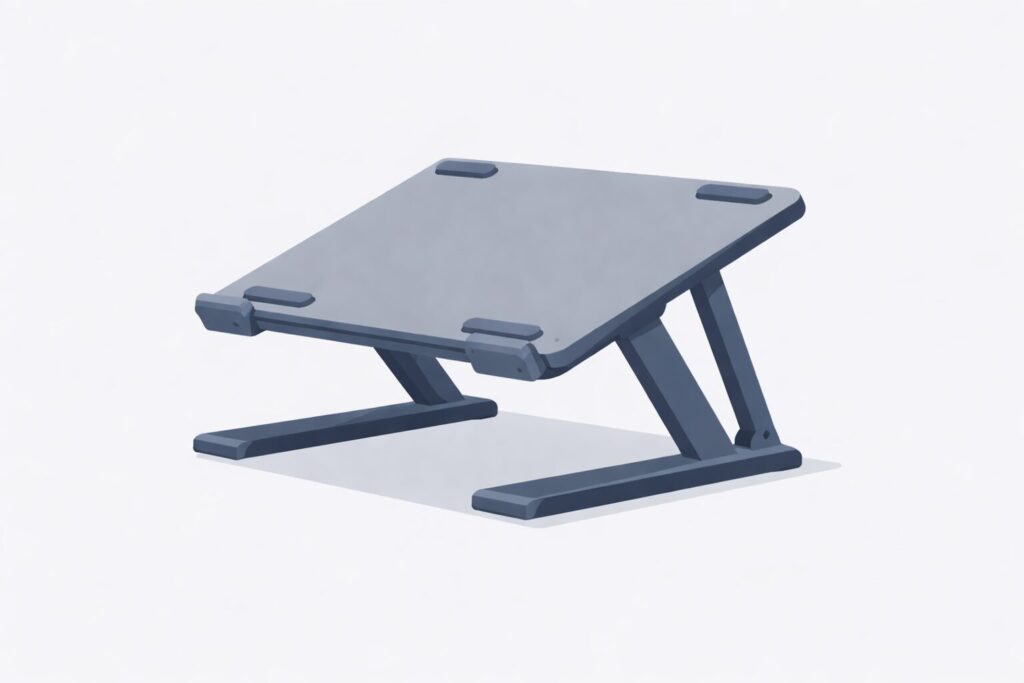 ノートパソコンスタンドのイラスト